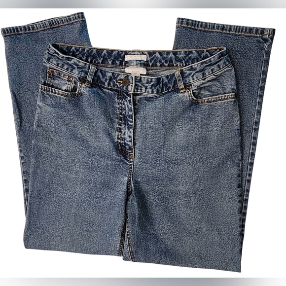 Charter Club Laura Fit Straight Denim Blue Jeans Women's 10P - Picture 1 of 13
